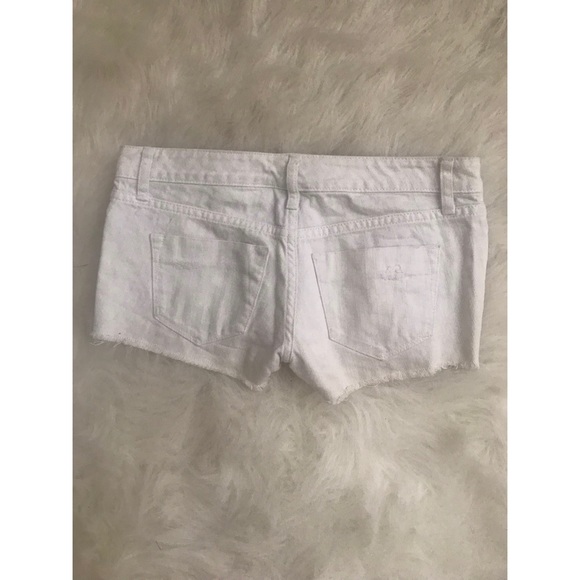 White Denim Shorts - Picture 2 of 2